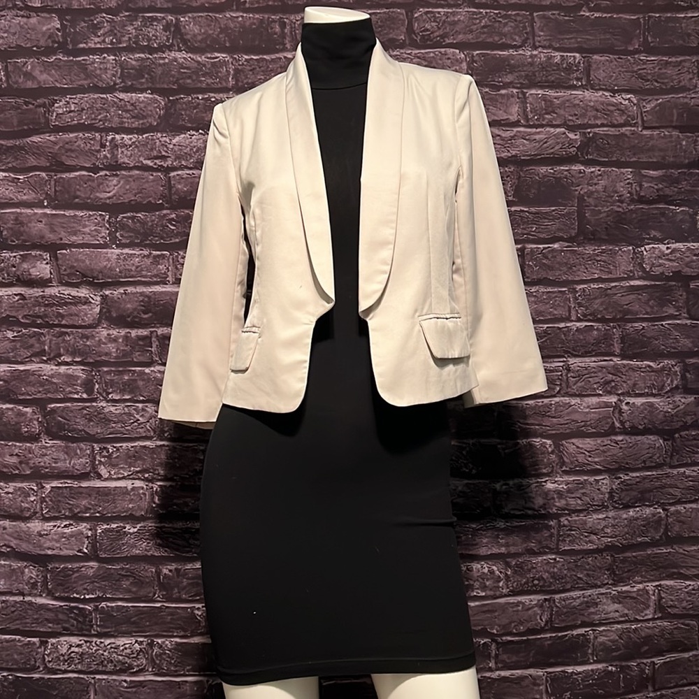Fitted Style Lapel Collar Blazer, XSmall - Picture 2 of 13
